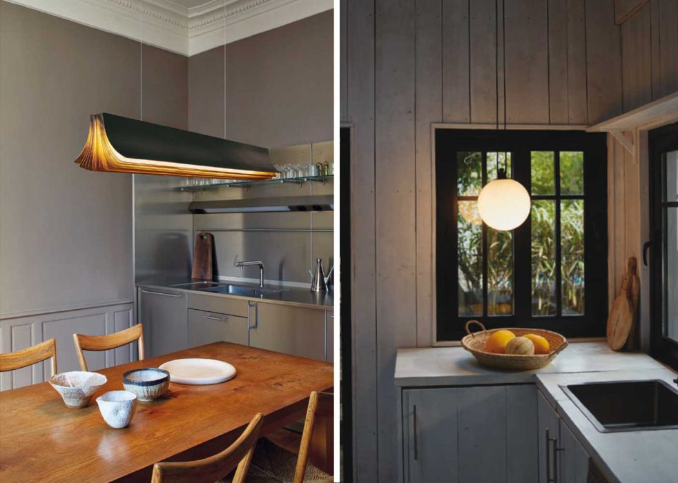 Lamp links DC: Respiro - Lamp rechts DC: Lampe Gras