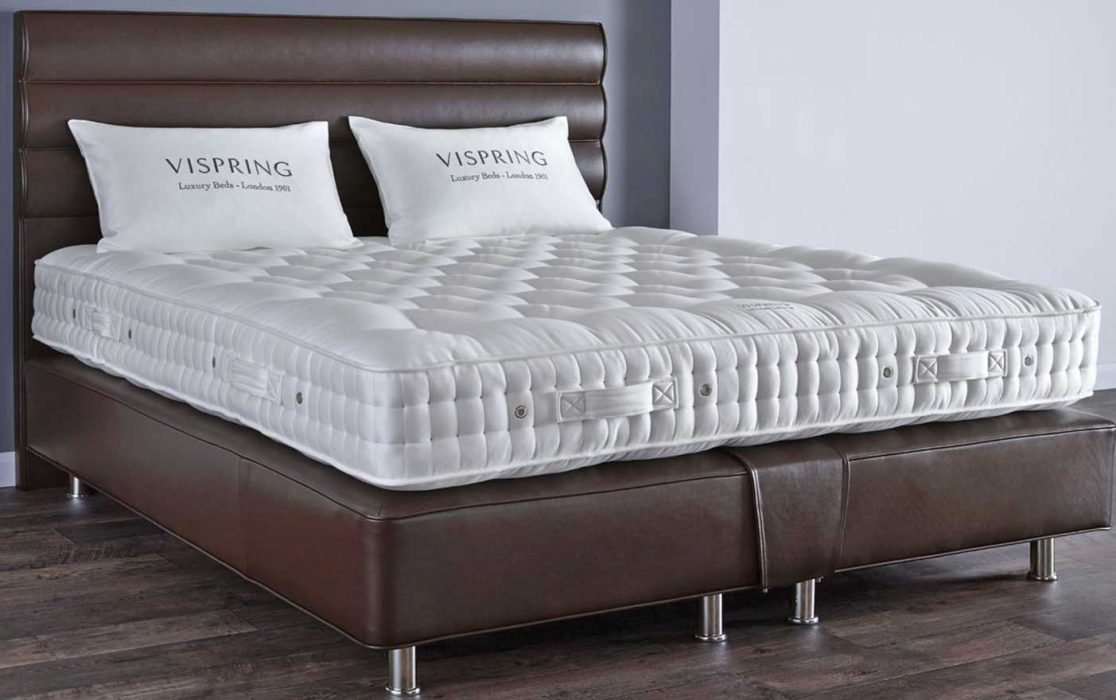 Vispring: Bed leder custom